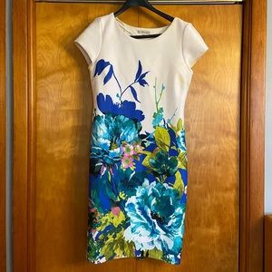 Sandra Darren Size 12 Floral Polyester Dress